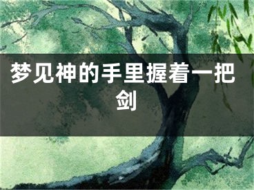 梦见神的手里握着一把剑