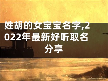 姓胡的女宝宝名字,2022年最新好听取名分享