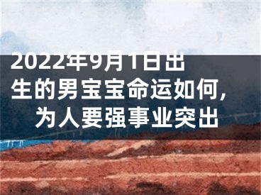 2022年9月1日出生的男宝宝命运如何,为人要强事业突出