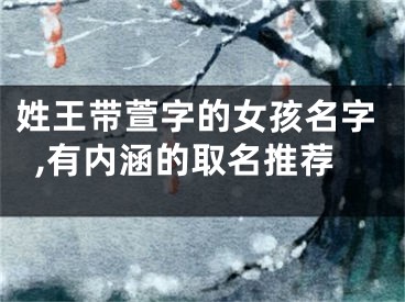 姓王带萱字的女孩名字,有内涵的取名推荐