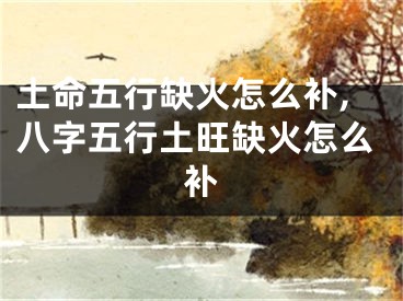 土命五行缺火怎么补,八字五行土旺缺火怎么补