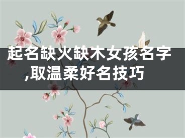 起名缺火缺木女孩名字,取温柔好名技巧