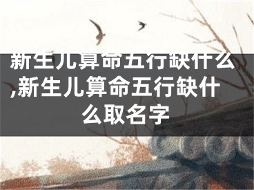 新生儿算命五行缺什么,新生儿算命五行缺什么取名字