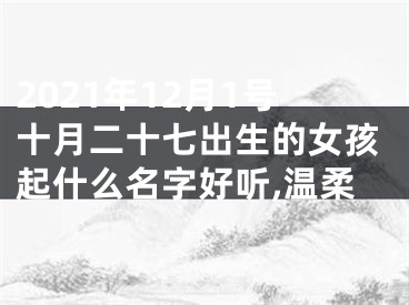 2021年12月1号十月二十七出生的女孩起什么名字好听,温柔