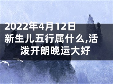 2022年4月12日新生儿五行属什么,活泼开朗晚运大好