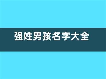 强姓男孩名字大全