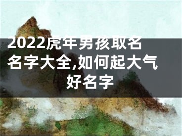 2022虎年男孩取名名字大全,如何起大气好名字