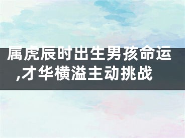 属虎辰时出生男孩命运,才华横溢主动挑战