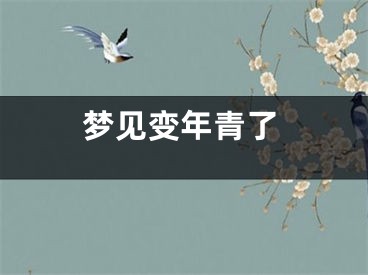 梦见变年青了