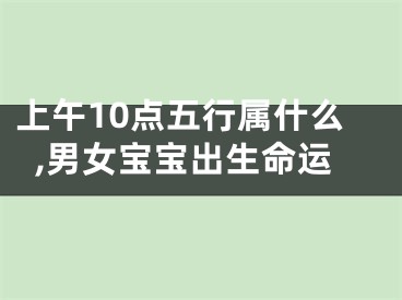 上午10点五行属什么,男女宝宝出生命运