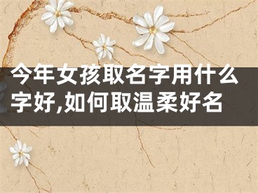 今年女孩取名字用什么字好,如何取温柔好名