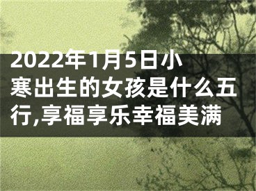 2022年1月5日小寒出生的女孩是什么五行,享福享乐幸福美满