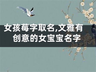 女孩莓字取名,文雅有创意的女宝宝名字