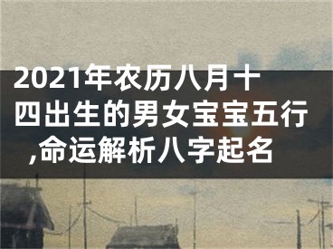 2021年农历八月十四出生的男女宝宝五行,命运解析八字起名