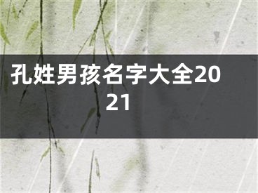 孔姓男孩名字大全2021