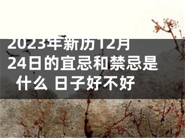 2023年新历12月24日的宜忌和禁忌是什么 日子好不好 