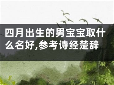 四月出生的男宝宝取什么名好,参考诗经楚辞