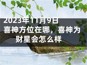 2023年11月9日喜神方位在哪，喜神为财星会怎么样 