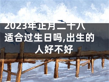 2023年正月二十八适合过生日吗,出生的人好不好