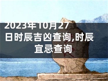 2023年10月27日时辰吉凶查询,时辰宜忌查询