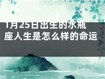 1月25日出生的水瓶座人生是怎么样的命运 