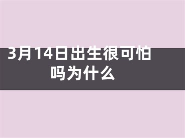 3月14日出生很可怕吗为什么 