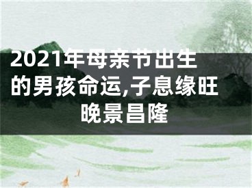 2021年母亲节出生的男孩命运,子息缘旺晚景昌隆