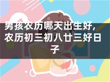 男孩农历哪天出生好,农历初三初八廿三好日子