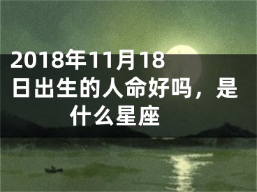 2018年11月18日出生的人命好吗，是什么星座 