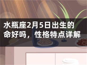 水瓶座2月5日出生的命好吗，性格特点详解