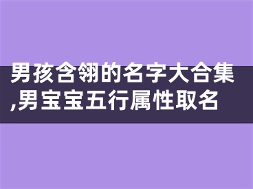 男孩含翎的名字大合集,男宝宝五行属性取名