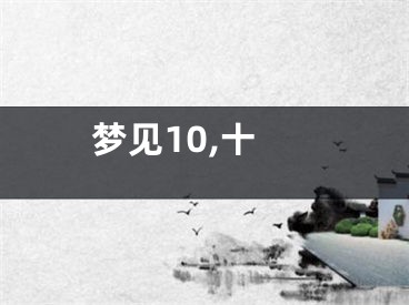 梦见10,十