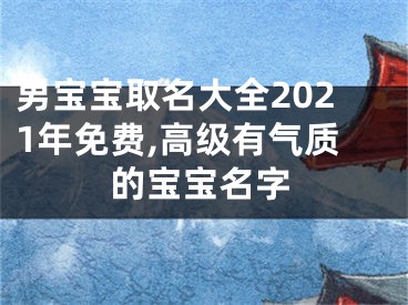 男宝宝取名大全2021年免费,高级有气质的宝宝名字