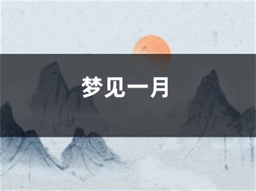 梦见一月