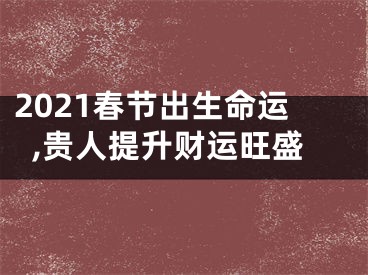 2021春节出生命运,贵人提升财运旺盛