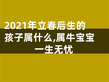 2021年立春后生的孩子属什么,属牛宝宝一生无忧