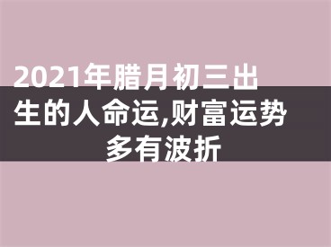 2021年腊月初三出生的人命运,财富运势多有波折