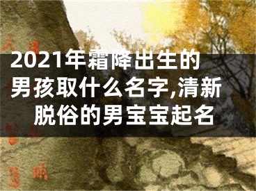 2021年霜降出生的男孩取什么名字,清新脱俗的男宝宝起名