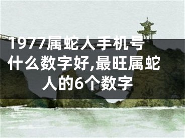 1977属蛇人手机号什么数字好,最旺属蛇人的6个数字