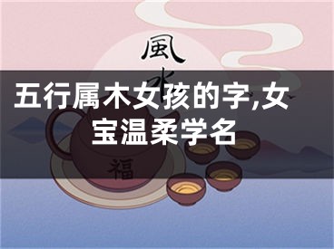 五行属木女孩的字,女宝温柔学名