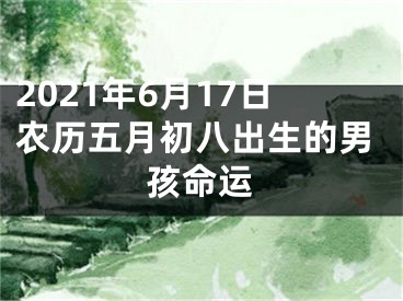 2021年6月17日农历五月初八出生的男孩命运