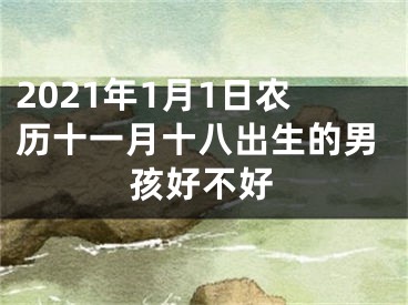 2021年1月1日农历十一月十八出生的男孩好不好