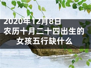 2020年12月8日农历十月二十四出生的女孩五行缺什么