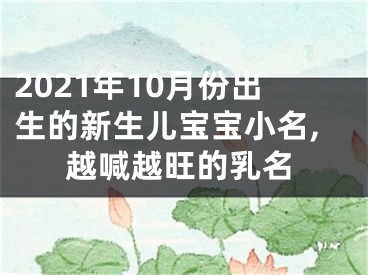 2021年10月份出生的新生儿宝宝小名,越喊越旺的乳名