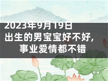 2023年9月19日出生的男宝宝好不好,事业爱情都不错