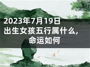 2023年7月19日出生女孩五行属什么,命运如何