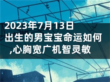 2023年7月13日出生的男宝宝命运如何,心胸宽广机智灵敏