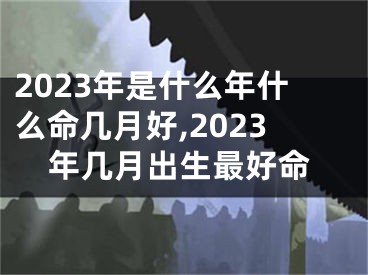 2023年是什么年什么命几月好,2023年几月出生最好命