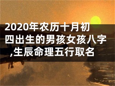 2020年农历十月初四出生的男孩女孩八字,生辰命理五行取名