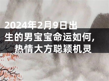 2024年2月9日出生的男宝宝命运如何,热情大方聪颖机灵